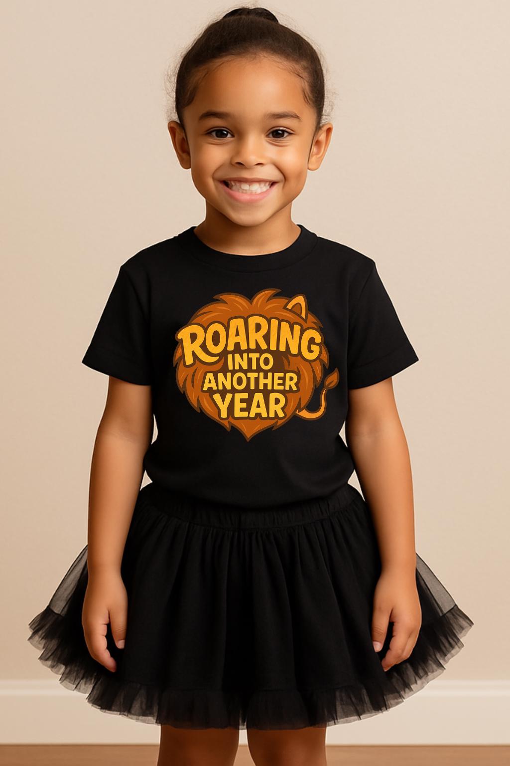Roaring Into Another Year Birthday Shirt • Kids Safari Birthday Tee • Lion Birthday Party Shirt • Jungle Birthday Outfit • Wild One Birthday