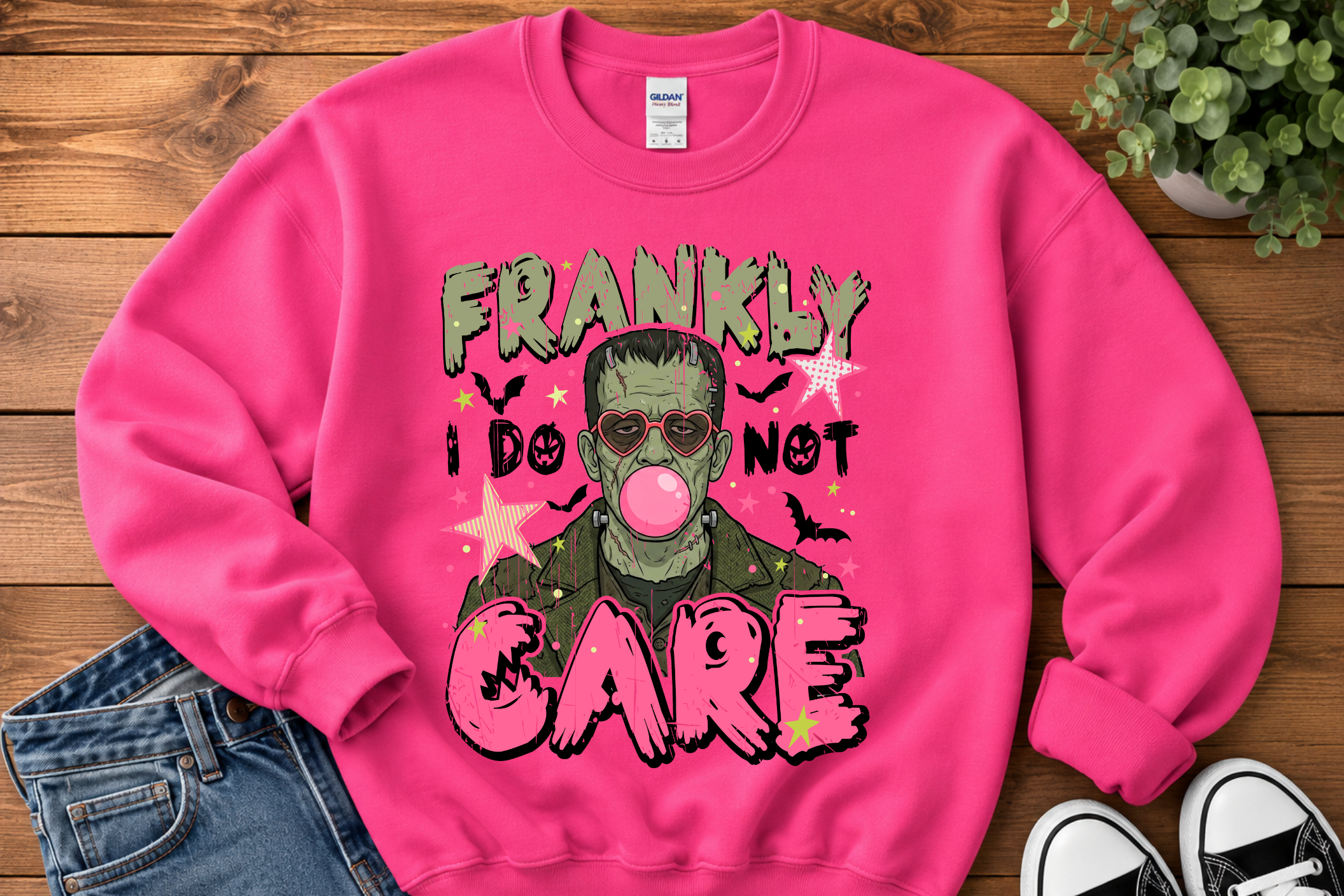 Frankly I Do Not Care | Funny Halloween Tee & Sweatshirt