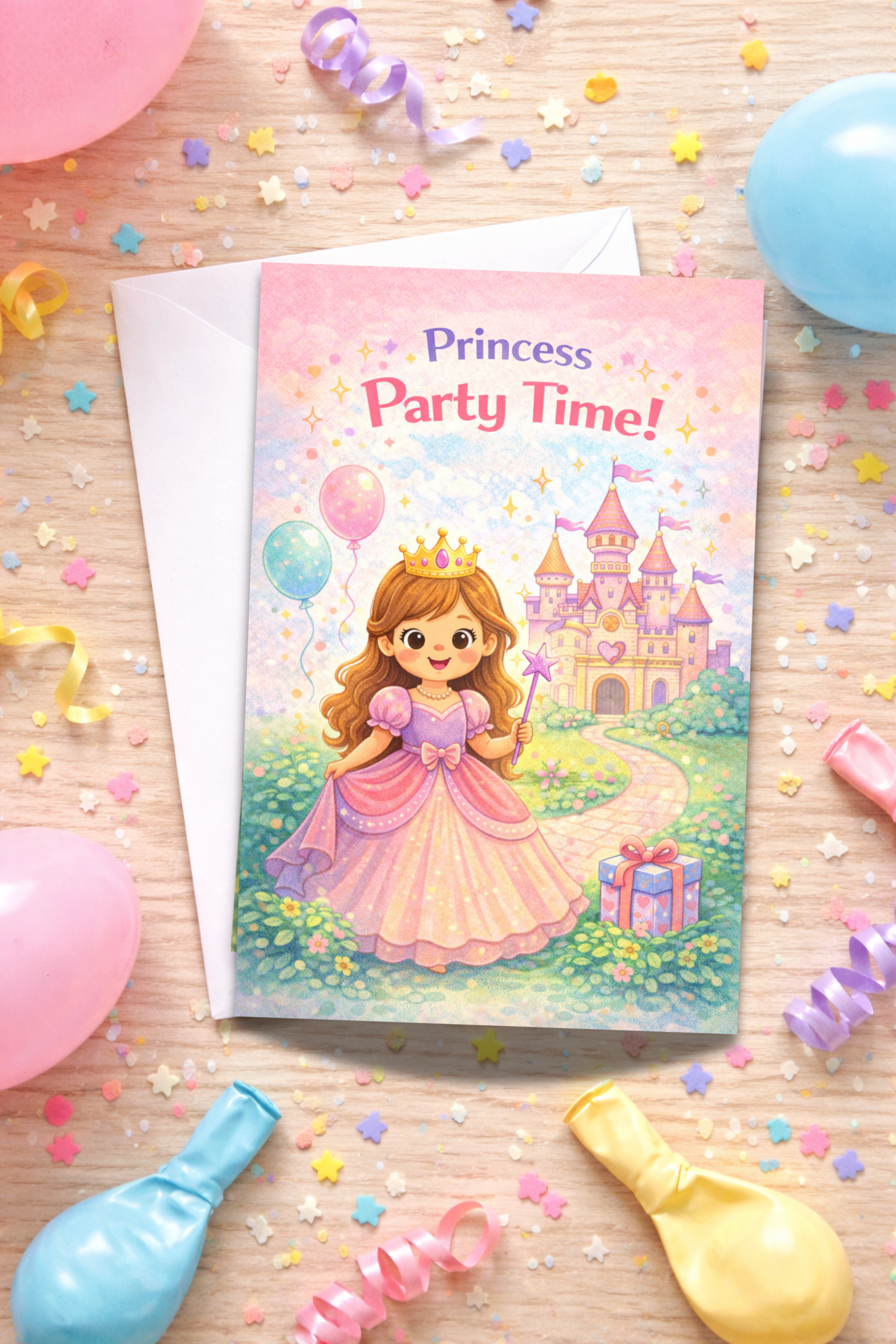 Royal Princess Birthday Card for Kids | Age [3-5]
