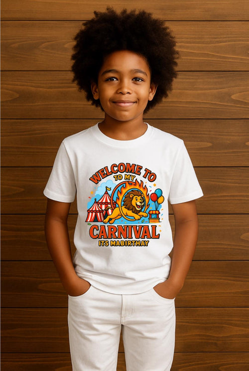 Carnival Birthday Shirt • Welcome to My Carnival Tee • Circus Birthday Outfit • Kids Carnival Party Shirt • Toddler & Youth Birthday Tee