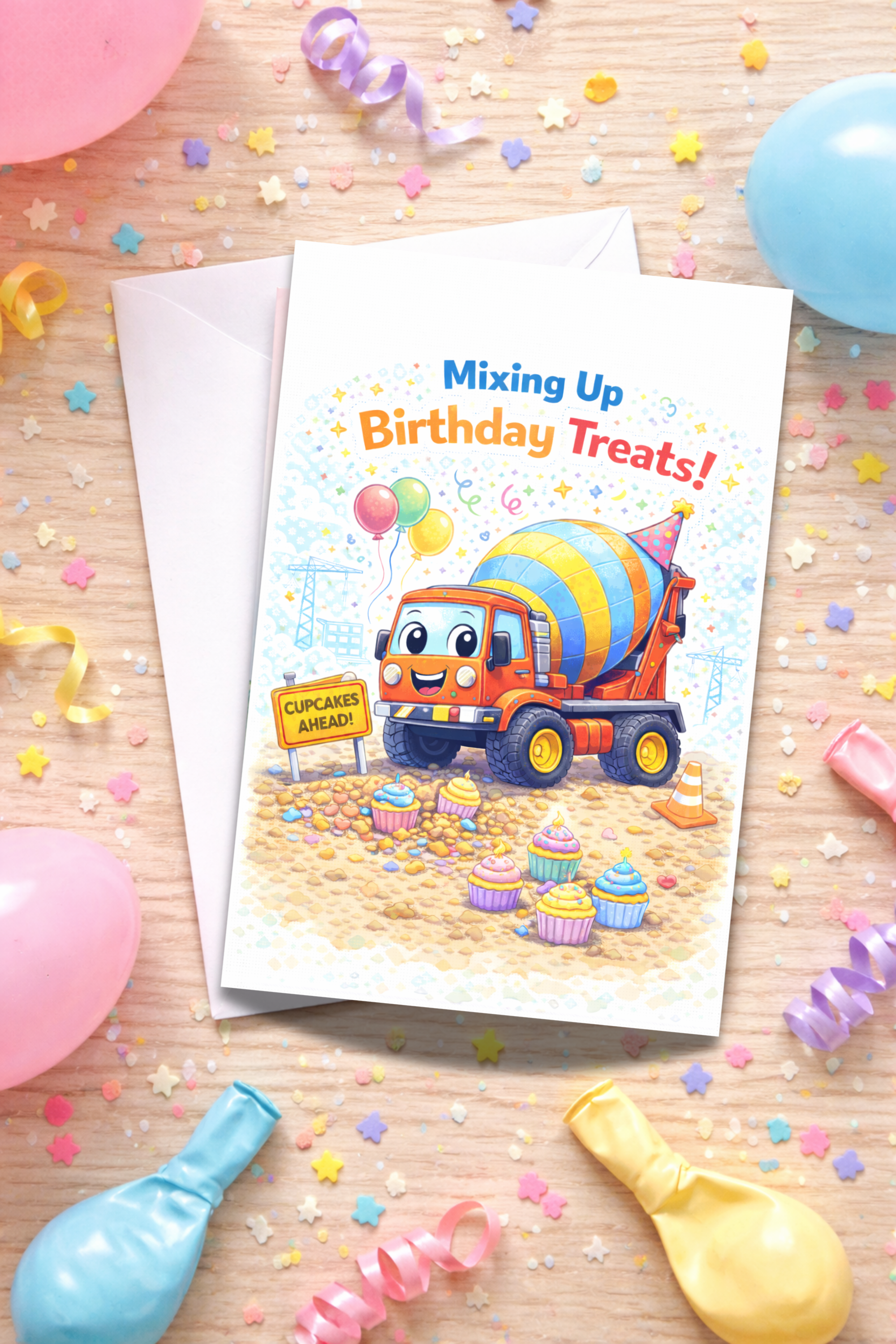 Truck Birthday Card for Kids | Age [3-5]