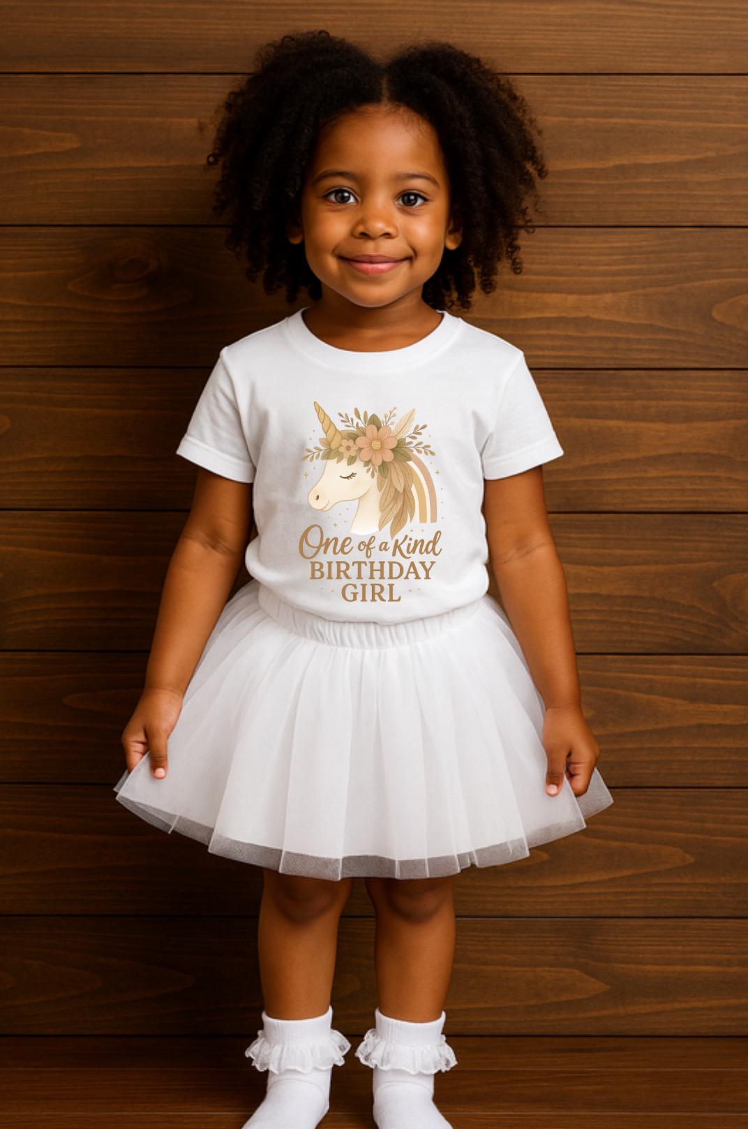 One of a Kind Birthday Girl Shirt • Unicorn Birthday Shirt • Boho Unicorn Tee • Kids Birthday Outfit • Toddler & Youth Birthday Girl Top