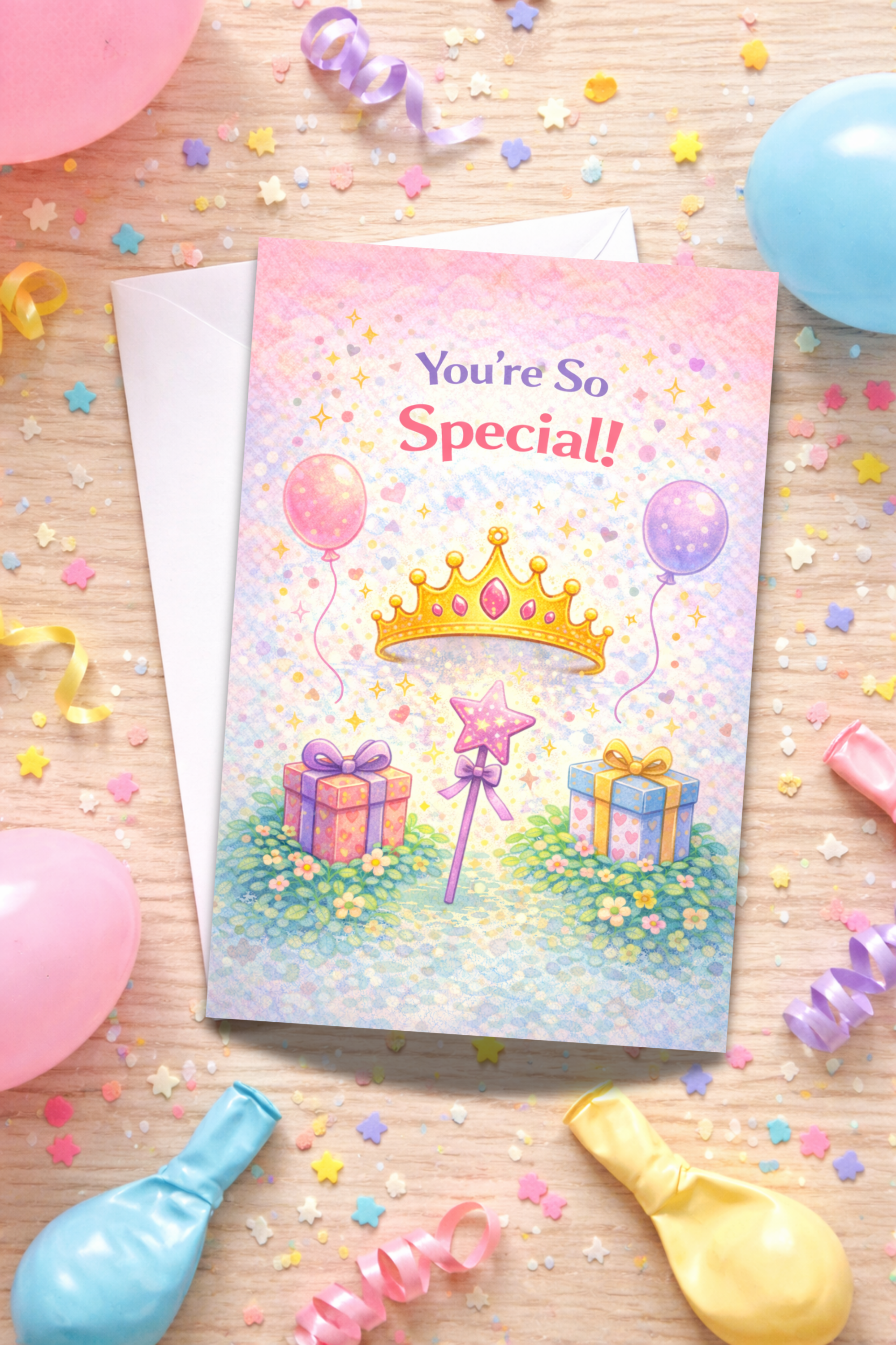 Royal Princess Birthday Card for Kids | Age [3-5]