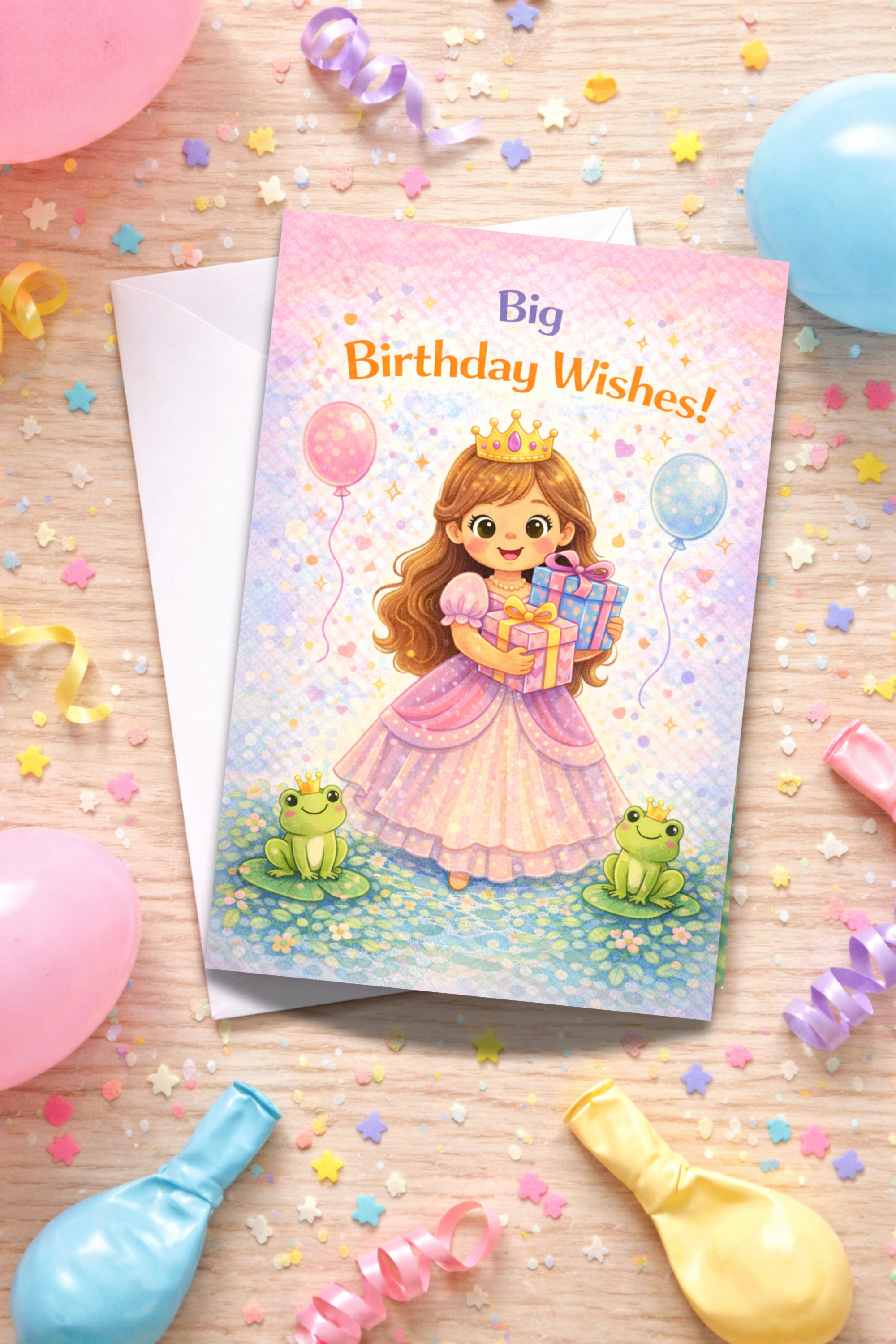 Royal Princess Birthday Card for Kids | Age [3-5]