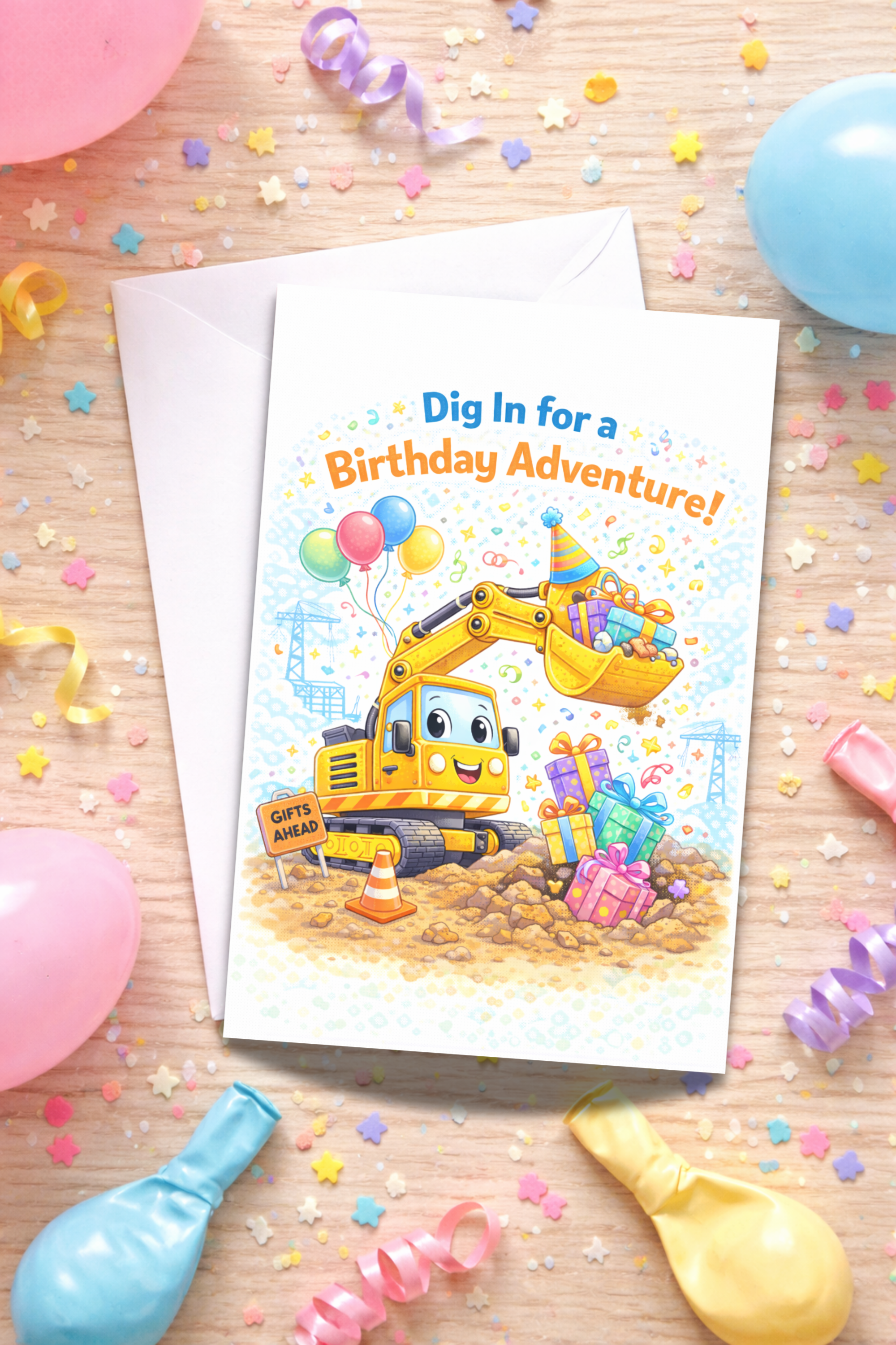 Truck Birthday Card for Kids | Age [3-5]