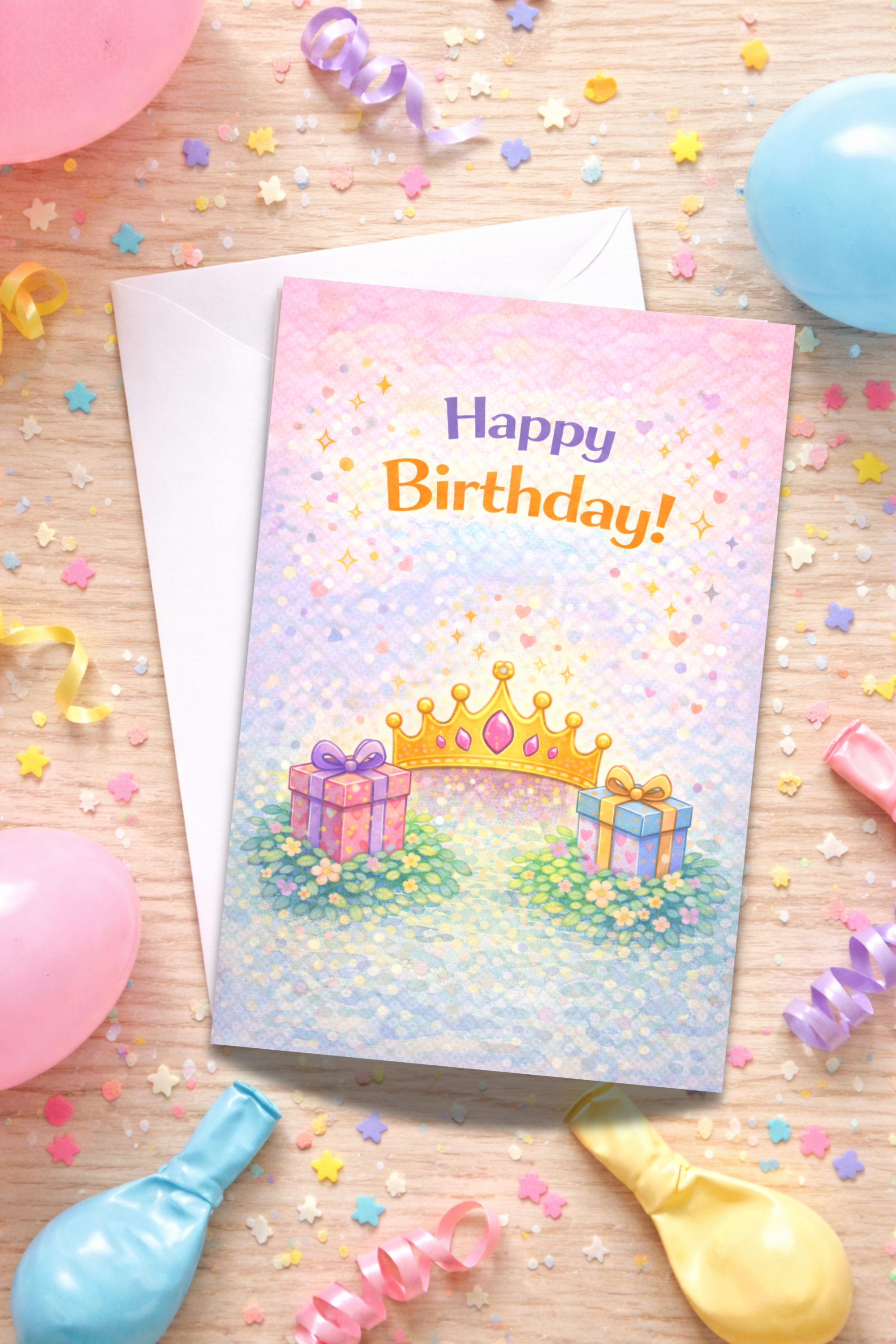 Royal Princess Birthday Card for Kids | Age [3-5]