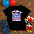 Blast Off Birthday Boy Shirt • Space Birthday Tee • Rocket Birthday Outfit • Galaxy Party Shirt for Kids