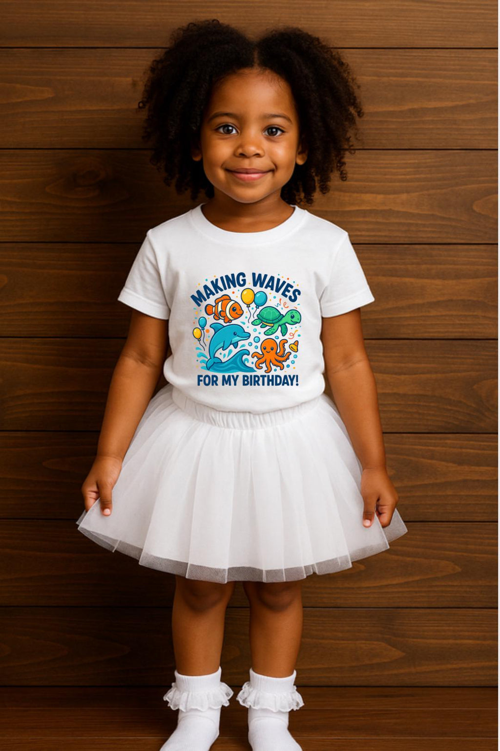 Making Waves For My Birthday Shirt • Ocean Birthday Shirt for Kids • Under the Sea Birthday Tee • Toddler & Youth Birthday Outfit