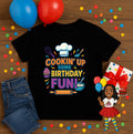 Cookin' Up Some Birthday Fun Shirt • Kids Baking Birthday Shirt • Little Chef Birthday Tee • Cooking Party Outfit • Toddler & Youth Birthday