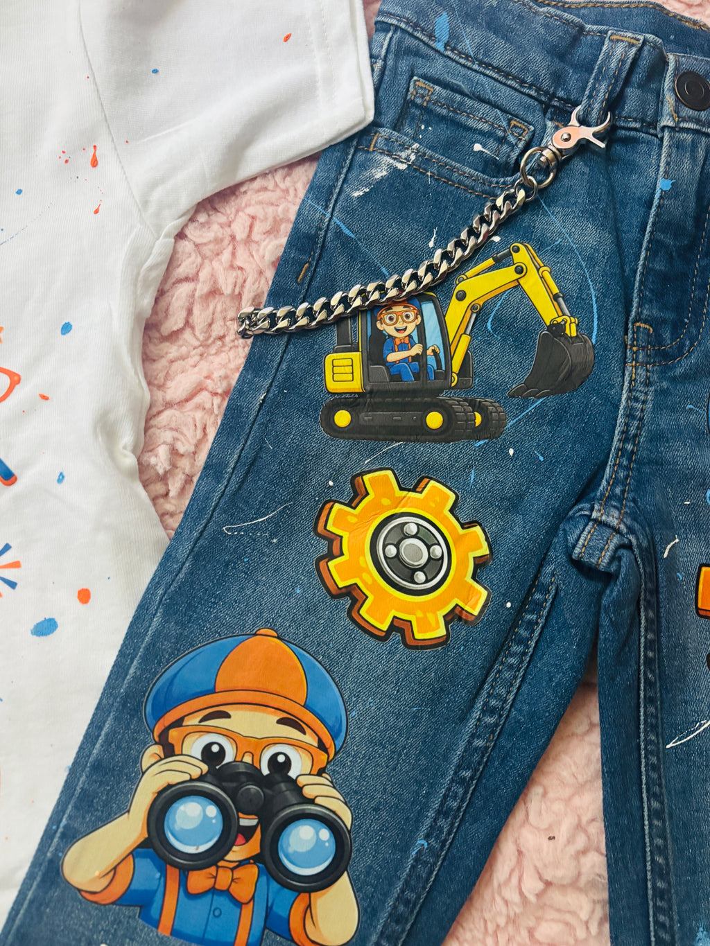 Custom Personalized Birthday Jeans | Hand-Decorated Birthday Pants