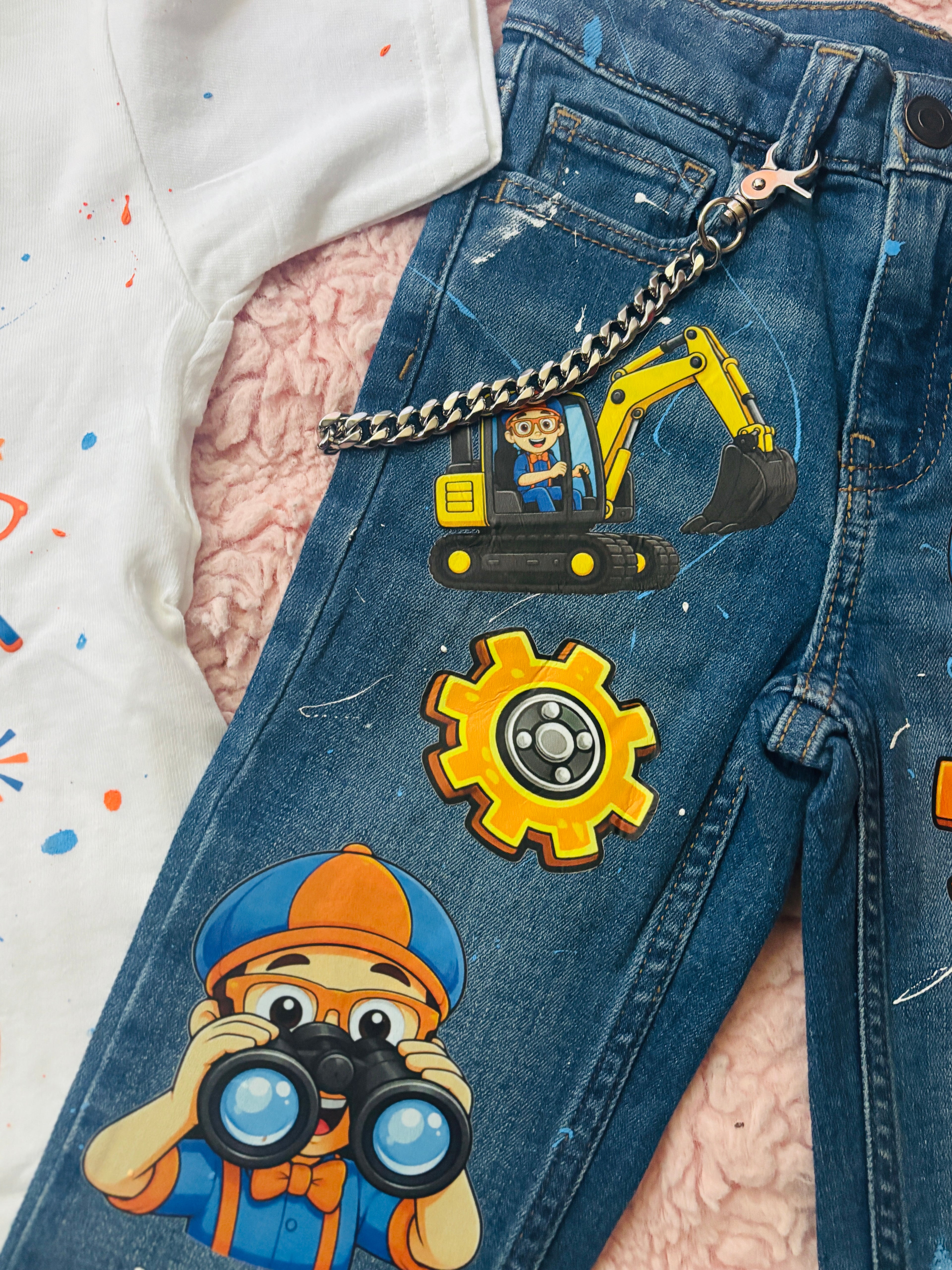Custom Personalized Birthday Jeans | Hand-Decorated Birthday Pants