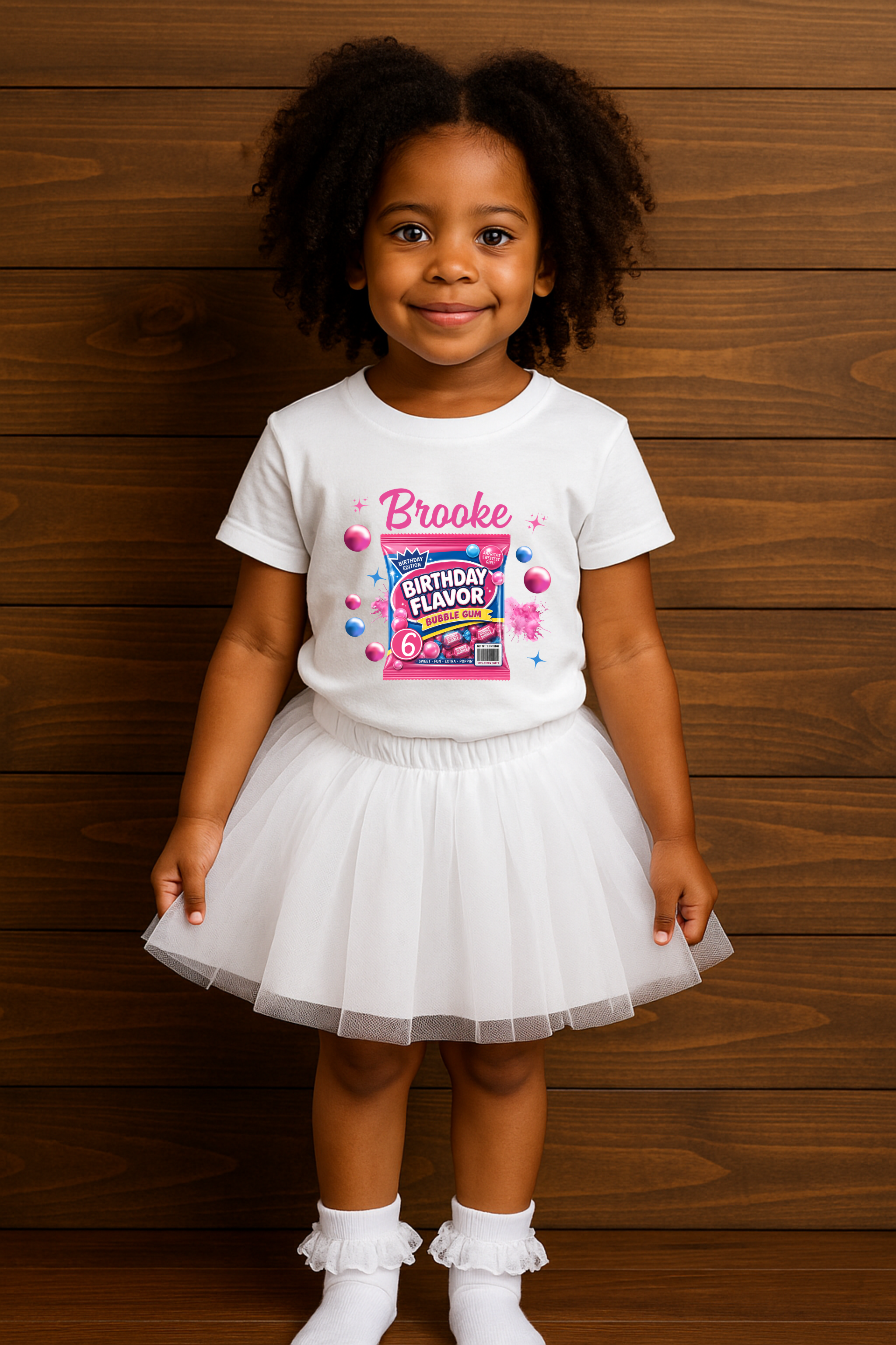 Bubble Gum Birthday Girl Shirt