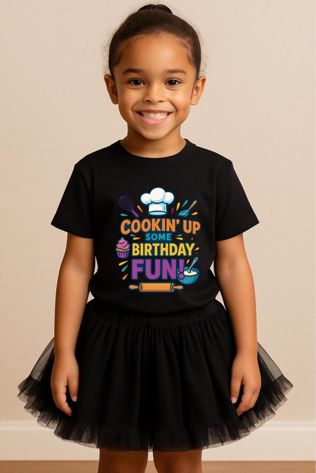 Cookin' Up Some Birthday Fun Shirt • Kids Baking Birthday Shirt • Little Chef Birthday Tee • Cooking Party Outfit • Toddler & Youth Birthday