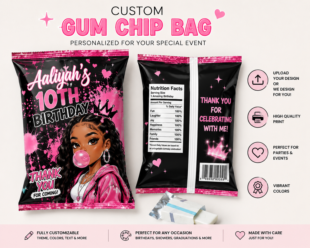 Custom Party Chip Bags