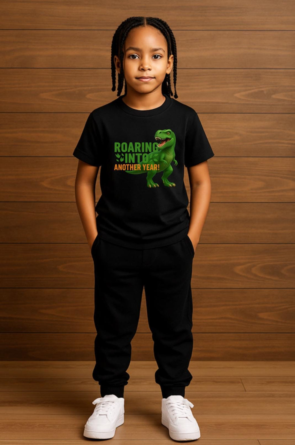 Roaring Into Another Year Shirt • Dinosaur Birthday Shirt for Kids • T-Rex Birthday Tee • Dino Party Outfit • Toddler & Youth Birthday Shirt